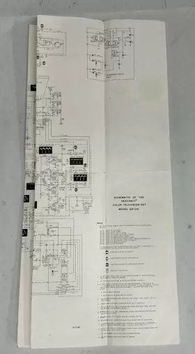 GL-651 HEATHKIT Fold Schematic Television Set Circa