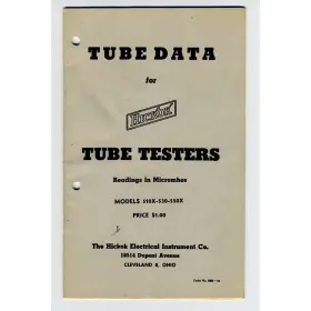 510X-530-530X HICKOK Tube Data Manual