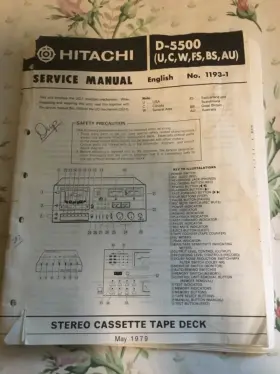 1193-1 HITACHI Service Repair Manual