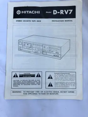 D-E95 HITACHI Service Manual Stereo Cassette Tape Deck