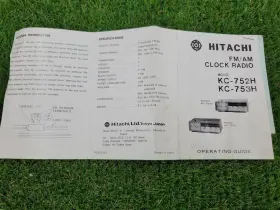 KC-753H HITACHI Am Fm Clock Radio Operating #2