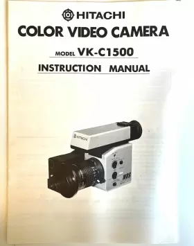VK-C1500 HITACHI Video Camera Instruction Manual #2