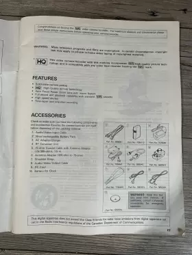 VM-3250A HITACHI Video Camera Recorder Instruction Manual #2