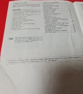 VT-M598EM HITACHI Video Deck Vhs Player Instruction Manual #3