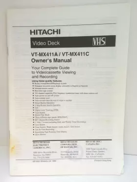 VT-MX411A HITACHI Video Deck Manual English Espanol