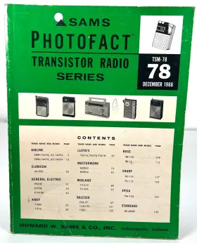 TSM-78 HOWARD W. SAMS CO Photofact Transitor Radio Volume