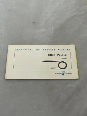 10526T HP Hewlett Packard Logic Pulser Manual