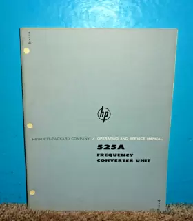 525A HP Hewlett Packard Frequency Converter Operating Service