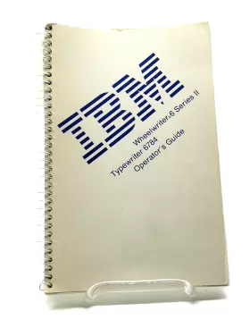 S544-4213-01 IBM Wheelwriter Typewriter Operators Book