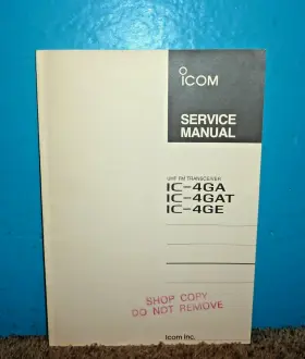 IC-4GA ICOM Uhf Fm Transceiver Manual