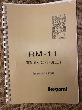 RM-11 IKEGAMI Instruction Manual Remote Control