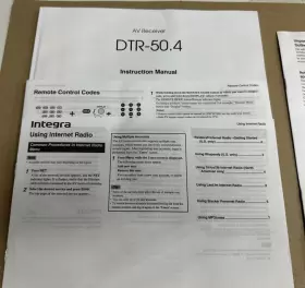 DTR-50.4 INTEGRA Receiver Owners Manual Remote Codes Internet #2