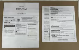 DTR-50.4 INTEGRA Receiver Owners Manual Remote Codes Internet