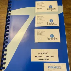 TDM-150 INTRAPLEX INC Owners Manual Digital Multiplexer