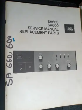 SA600-SA660 JBL Amplifier Service Manual