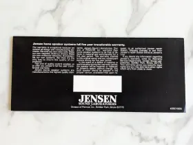 35C1329 JENSEN Lifestyle Speaker Brochure Booklet Catalog #3