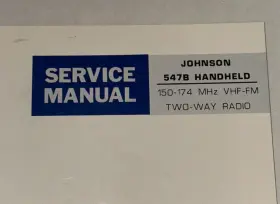 547B JOHNSON Ef Vhf Fm Handheld Radio Service Manual #3