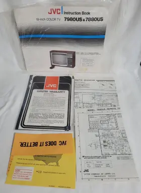 7880US JVC Instruction Book Tv Manual