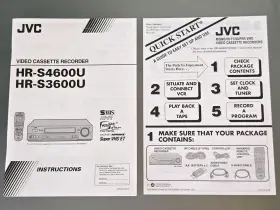 HR-S4600U JVC Vcr Start Manual