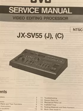 JX-SV55 JVC Service Manual Stereo Video Editing Processor #2