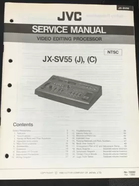 JX-SV55 JVC Service Manual Stereo Video Editing Processor