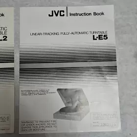 L-E5 JVC Turntable Instruction Books Owners Manual #3