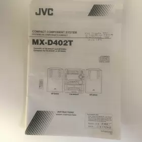 MX-D402T JVC Manual Cd Player Tape Tuner