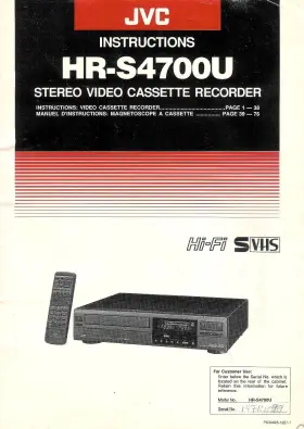 PU30425-1227-1 JVC Owners Manual Printed