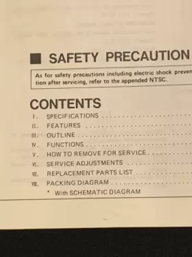 TR-87 JVC Service Manual Receiver #3