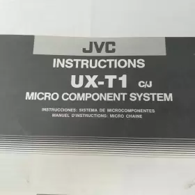 UX-T1 JVC Manual Micro Stereo Instruction #2