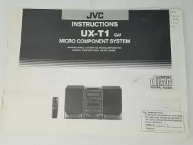 UX-T1 JVC Manual Micro Stereo Instruction