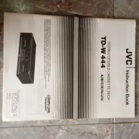 VNN2221-662 JVC Double Cassette Deck Instruction Book Manual