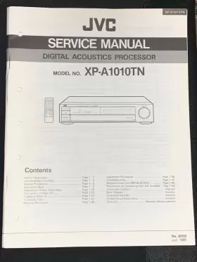 XP-A1010TN JVC Service Manual Digital Acoustics Processor