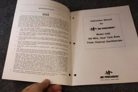 2190 KENWOOD Bk Precision Instruction Manual Oscilloscope #2