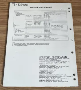 B51-8123-00 KENWOOD Service Manual Hf Transceiver #2