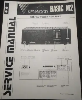 BASIC-M2 KENWOOD Amplifier Service Manual Photocopy