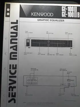 GE-100 KENWOOD Iib Graphic Equalizer Service Manual Photocopy