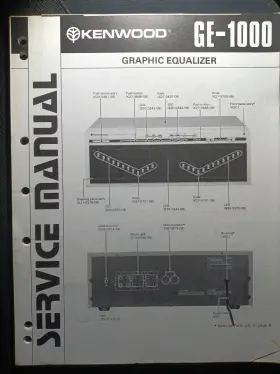 GE-1000 KENWOOD Graphic Equalizer Service Manual