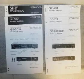 GE-57 KENWOOD Graphic Equalizers Service Manuals Fold