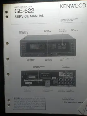 GE-622 KENWOOD Graphic Equalizer Service Manual