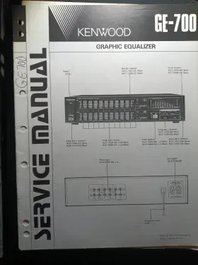 GE-700 KENWOOD Graphic Equalizer Service Manual