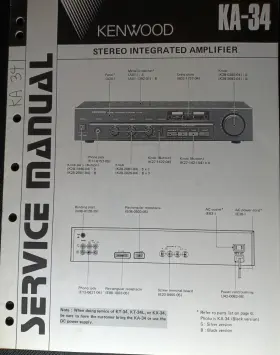 KA-34 KENWOOD Amplifier Service Manual
