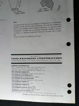 KA-4000 KENWOOD Amplifier Service Manual Integrated Photocopy