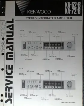 KA-52 KENWOOD Amplifier Service Manual