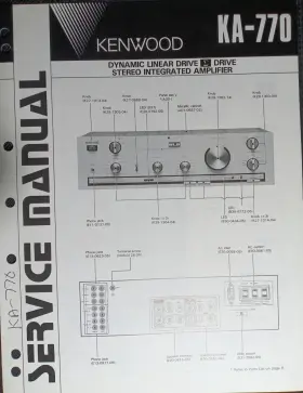 KA-770 KENWOOD Amplifier Service Manual Hsq