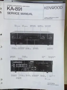 KA-891 KENWOOD Service Manual Amplifier