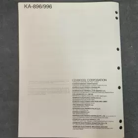 KA-896 KENWOOD Service Manual Schematics Diagrams #2