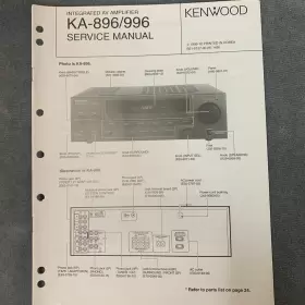 KA-896 KENWOOD Service Manual Schematics Diagrams