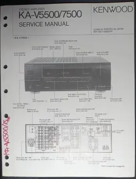 KA-V5500 KENWOOD Amplifier Service Manual Hsq