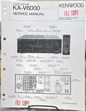 KA-V6000 KENWOOD Stereo Amplifier Service Manual